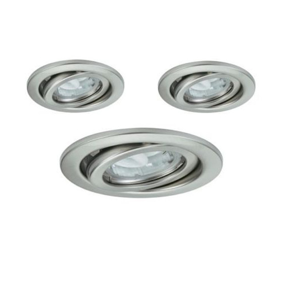 Nice Price 3627 Einbauleuchten &ndash; Set 3x7 W GU10 Eisen gebrstet inkl. Leuchtmittel