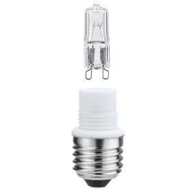 Paulmann 549.16 Sockelset 20 W E27 auf G9 Klar Minihalogen