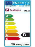 Paulmann 549.16 Sockelset 20 W E27 auf G9 Klar Minihalogen