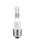 Paulmann 549.16 Sockelset 20 W E27 auf G9 Klar Minihalogen