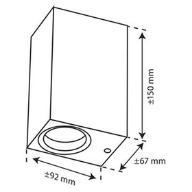 Ranex 5000.465 LED Wandleuchte 2x3W LED inkl. Leuchtmittel