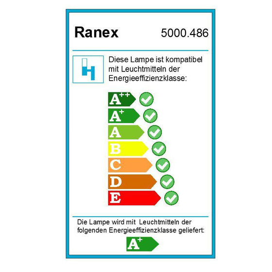 Ranex 5000.486 LED Wandleuchte 4W LED inkl. Leuchtmittel