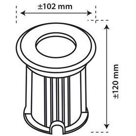 Ranex 5000.461 Bodeneinbauleuchte LED 3W rund inkl....