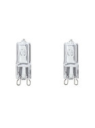 2 x Paulmann 800.32 42W G9 Halogen Stiftsockel Klar dimmbar