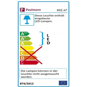 Paulmann 602.47 Orb Strahler LED 1x3W Schwarz/Chrom inkl....