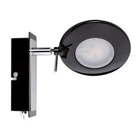 Paulmann 602.47 Orb Strahler LED 1x3W Schwarz/Chrom inkl. Leuchtmittel