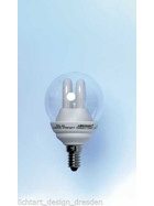 MEGAMAN MM126 Energiesparlampe Compact Classic Klar 6W E14 Warmweiss 230V