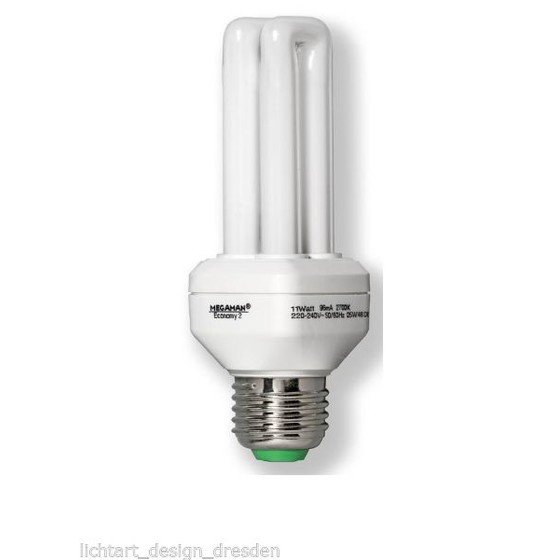 MEGAMAN MM511 ECONOMY COLOR LIMONENGELB ENERGIESPARLAMPE 11W YELLOW E27 230V