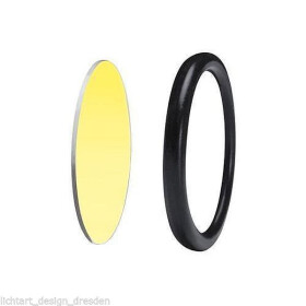 Paulmann 833.92 Disco Gelb Vorsatzscheibe mit Ring...