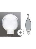 Paulmann 870.00 Deco Artikel Minihalogen Globe 60 Klar Glas für Leuchtmittel