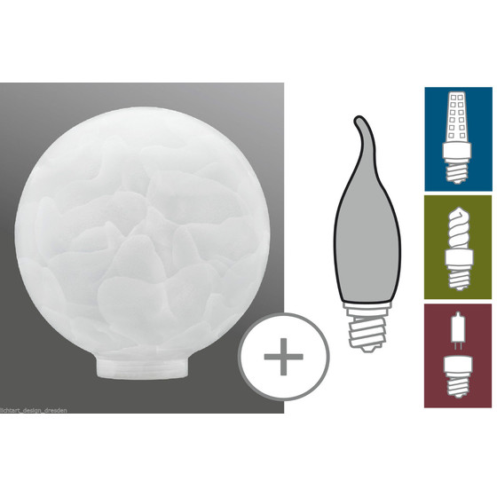 PAULMANN 875.13 DECO ARTIKEL ESL GLOBE 100 GLAS ALABASTER G&dagger;NSTIGER