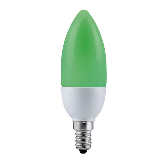 Paulmann 880.49 Kerze Energiesparlampe 5W Grün E14 Leuchtmittel
