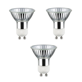 3er Set TIP 3224 Reflektorlampe Halogen 50W Silber GU10 Leuchtmittel 230V