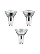 3er Set TIP 3224 Reflektorlampe Halogen 50W Silber GU10 Leuchtmittel 230V