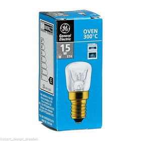 GE LIGHTING 33229 OFENLAMPE MINI 15W E14 KLAR 230V GLÜHLAMPE