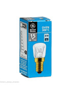 GE LIGHTING 33229 OFENLAMPE MINI 15W E14 KLAR 230V GLÜHLAMPE