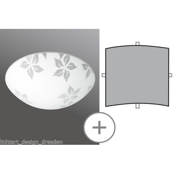 Paulmann 700.58 DEKOGLAS für Wandleuchten Schirm CIRCLE...