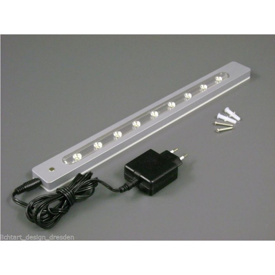 Starlicht 20100274 Delphi LED 1,8W Unterbauleuchte 9 LEDs Kaltwei Alu