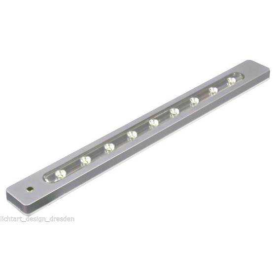 Starlicht 20100274 Delphi LED 1,8W Unterbauleuchte 9 LEDs Kaltwei Alu