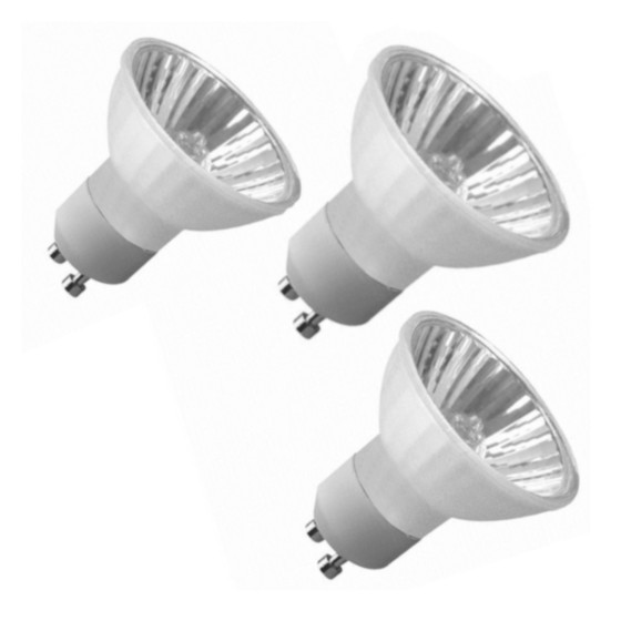 3 x Nice Price 3756 Halogen Reflektorlampe 3 x 50W Leuchtmittel GU10 Satin warmweiß dimmbar