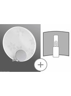 Paulmann 701.14 Decosystems Schirm "Wall Light" Disc Flower Satin max. 40W 70114