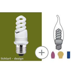Paulmann 870.36 Basic Sockelset Energiesparlampe 5W Leuchtmittel E27 Spirale