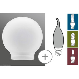Paulmann 875.28 Deco Artikel Glas ESL Globe Ø 60mm Satin...