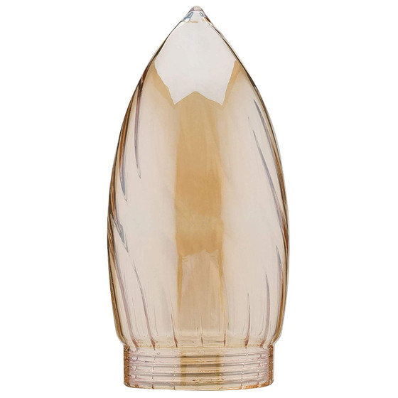 Paulmann 875.44 Deco Artikel Glas Set ESL max. 10W Kerze gedreht gold Ø 42mm