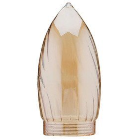 Paulmann 875.44 Deco Artikel Glas Set ESL max. 10W Kerze gedreht gold Ø 42mm