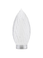 Paulmann 875.71 Deco Artikel Glas Set Minihalogen Klar gedreht Kerze Ø 38mm 42W