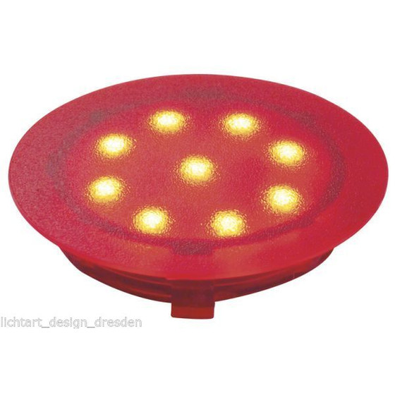 Paulmann 987.52 Profi Line LED Einbaustrahler 1W Rot IP67 12V 45mm
