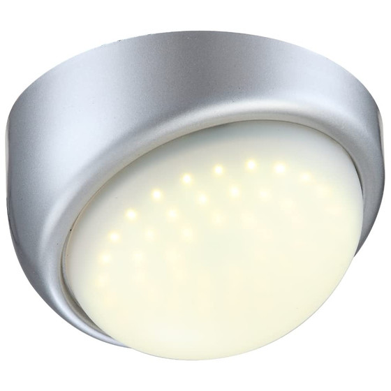 GLOBO 40009 LED Wandleuchte Kunststoff 3,12W Deckenlampe 13,3V Silber Neutralweiß