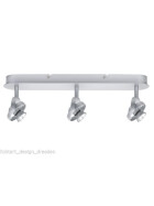 Paulmann 666.28 Spotlights Mac RD Spot Strahler 3 x20W Balken Chrom matt