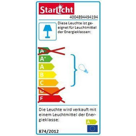 STARLICHT 20300510 Deckenleuchte PRISMATIK 2x18W Wandlampe T8 Lampen Weiss