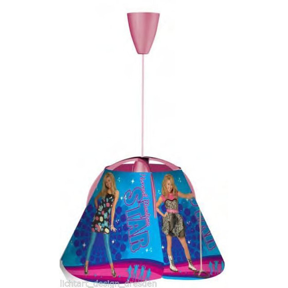 HANNAH MONTANA KINDER LEUCHTEN SONDERPOSTEN DECKEN WAND PENDEL TISCH DISNEY 662364 Hngeleuchte