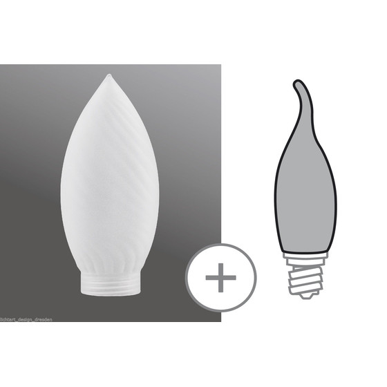 Paulmann 875.72 Deco Artikel Minihalogen Kerze gedreht Satin exkl. Leuchtmittel