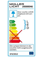 STARLICHT 20000046 StarLED Aramon 6 W Unterbauleuchte Alu LED Glas 90 Dioden