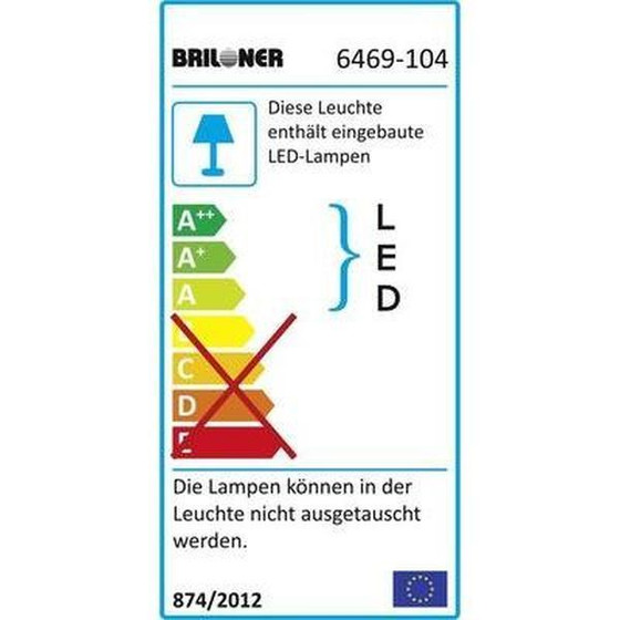 Briloner 6469-104 LED Unterbauleuchte 7W 575mm Unterbaulampe Anbauleuchte Küche