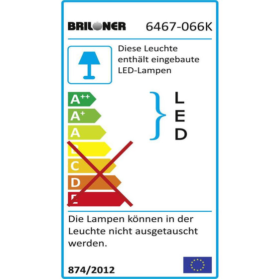 Briloner 6467-066K Unterbauleuchte LED 6W Weiß inkl. Leuchtmittel