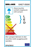 Briloner 6467-066K Unterbauleuchte LED 6W Weiß inkl. Leuchtmittel