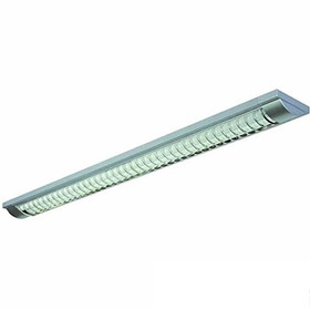 Briloner 6438-304 Unterbauleuchte Energiesparlampe 2x 30W T8 Silber inkl. Leuchtmittel