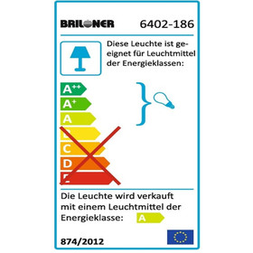 Briloner 6402-186 Unterbauleuchte Energiesparlampe 2x18W...