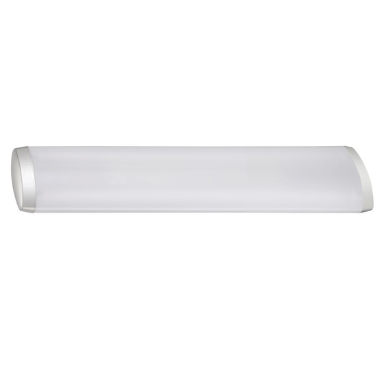 Briloner 6402-184 Unterbauleuchte Energiesparlampe 2x18W T8 Weiß Silber inkl. Leuchtmittel