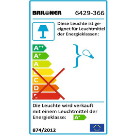 Briloner 6429-366 Unterbauleuchte Energiesparlampe 36W T8 Weiß inkl. Leuchtmittel