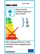 Briloner 6474-296 LED Deckenleuchte 29W Unterbauleuchte Wei?