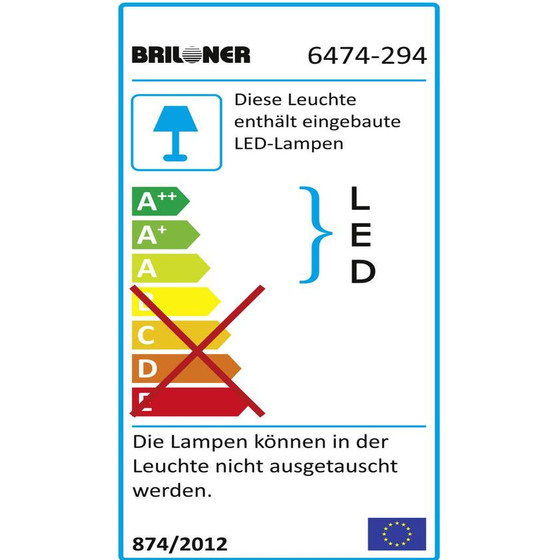 Briloner 6474-294 LED Deckenleuchte 31 W Arbeitsleuchte Weiß inkl. Leuchtmittel