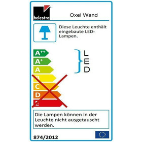 Helestra A18304.07 Oxel Außen-Wandleuchte LED 6W...