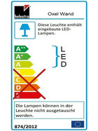 Helestra A18304.07 Oxel Außen-Wandleuchte LED 6W Weiß Alu inkl. Leuchtmittel