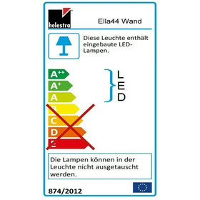 Helestra A28309.46 Ella 44 Wandleuchte LED 9W Silber inkl. Leuchtmittel