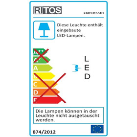 RITOS 2405115510 LED Unterbauleuchte 5,5W silber 500 mm